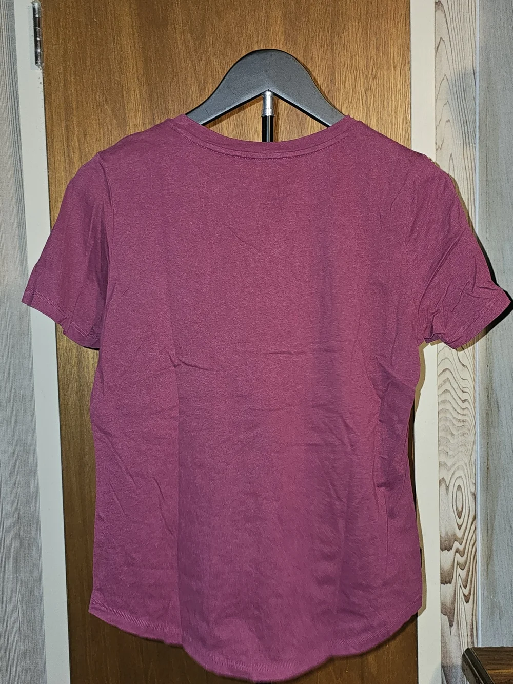 Michael Kors Short Sleeve Crewneck Tee in Wine